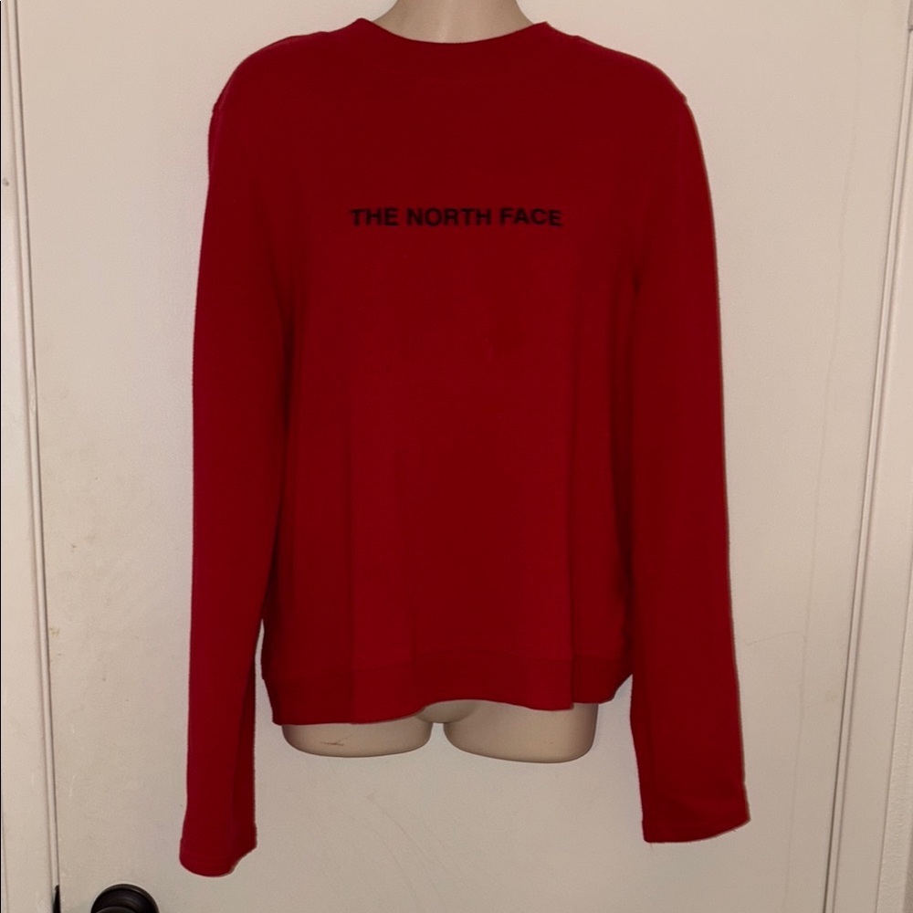 The North Face Women's Bold Red Crew Neck Sweater size Large